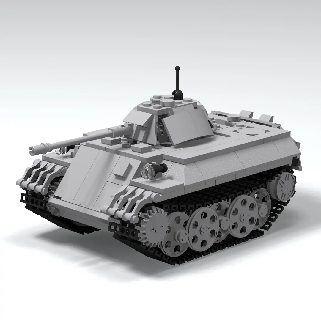 

Block Tank Toy VK1602 Leopard Light Tank ww2 Military Weapons Assemblable Model moc Educational Creative for Children Kid Gift