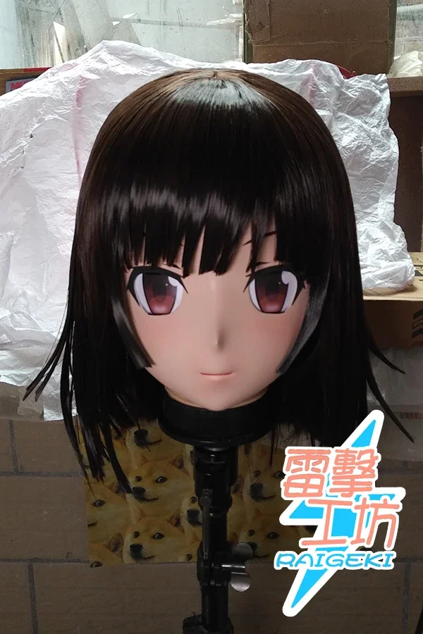 (RAIGEKI MAKS 99) Силиконовая маска с 2/3 головками Helloween Crossdressing BJD DOLL Кигуруми Аниме Sengoku