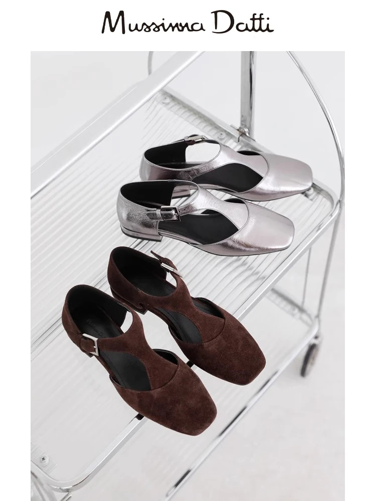 2024 новые модные женские туфли Murrinna Daffi кожаные повседневные на плоской подошве