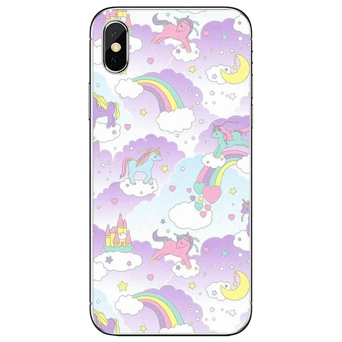 Мягкий чехол для Huawei Mate 7 8 9 10 20 30 40 P40 P50 Lite Pro Honor Y3 II 2016 Пастельная Радужная Розовая