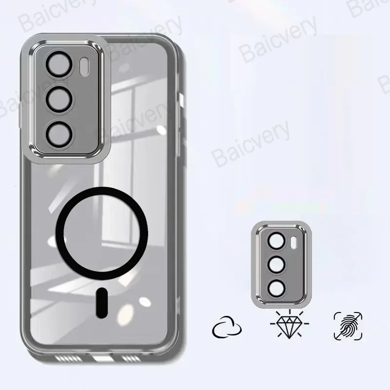 Мягкий силиконовый защитный объектив для камеры OPPO Reno12 Pro 5G ярких цветов с