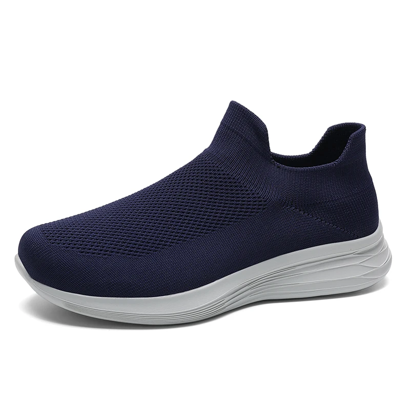 

Leisure Flat for Men and Women Outdoor Mesh Solid Color Sports Shoes Middle-aged and Elderly Walking Shoes Breathable Sneakers
