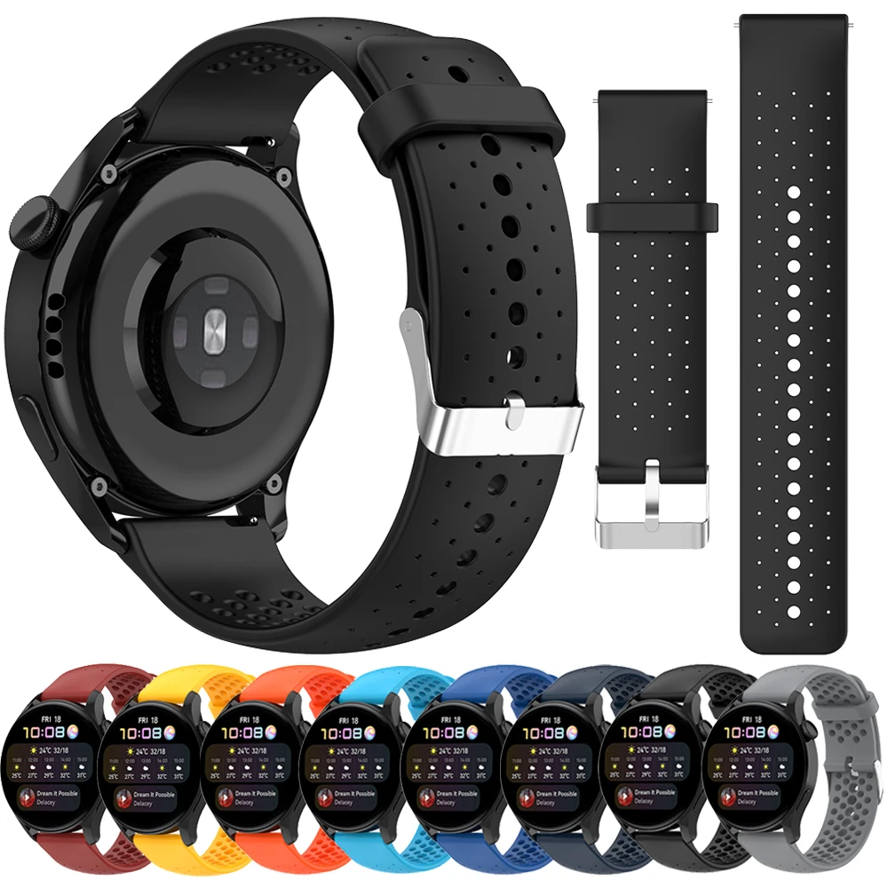 

20 мм 22 мм силиконовый ремешок для Garmin Venu 2 Sq GarminMove 3 GarminActive Vivoactive 4 спортивный ремешок Замена аксессуаров Ремешки для наручных часов