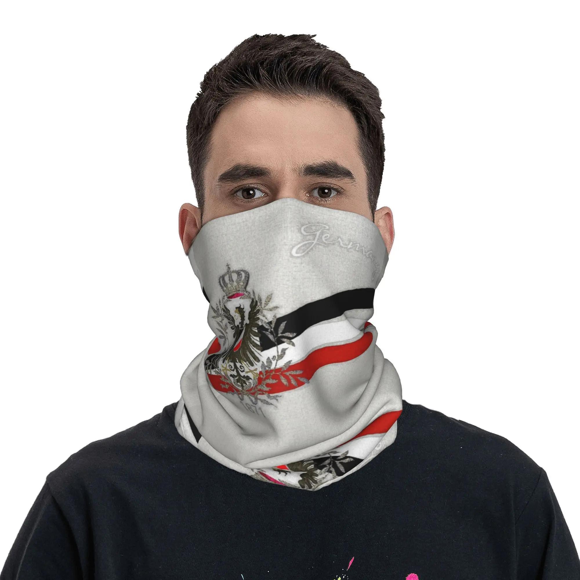 Изготовленный на заказ немецкий империй Eagle 1871 с цветами флага гетры шею для