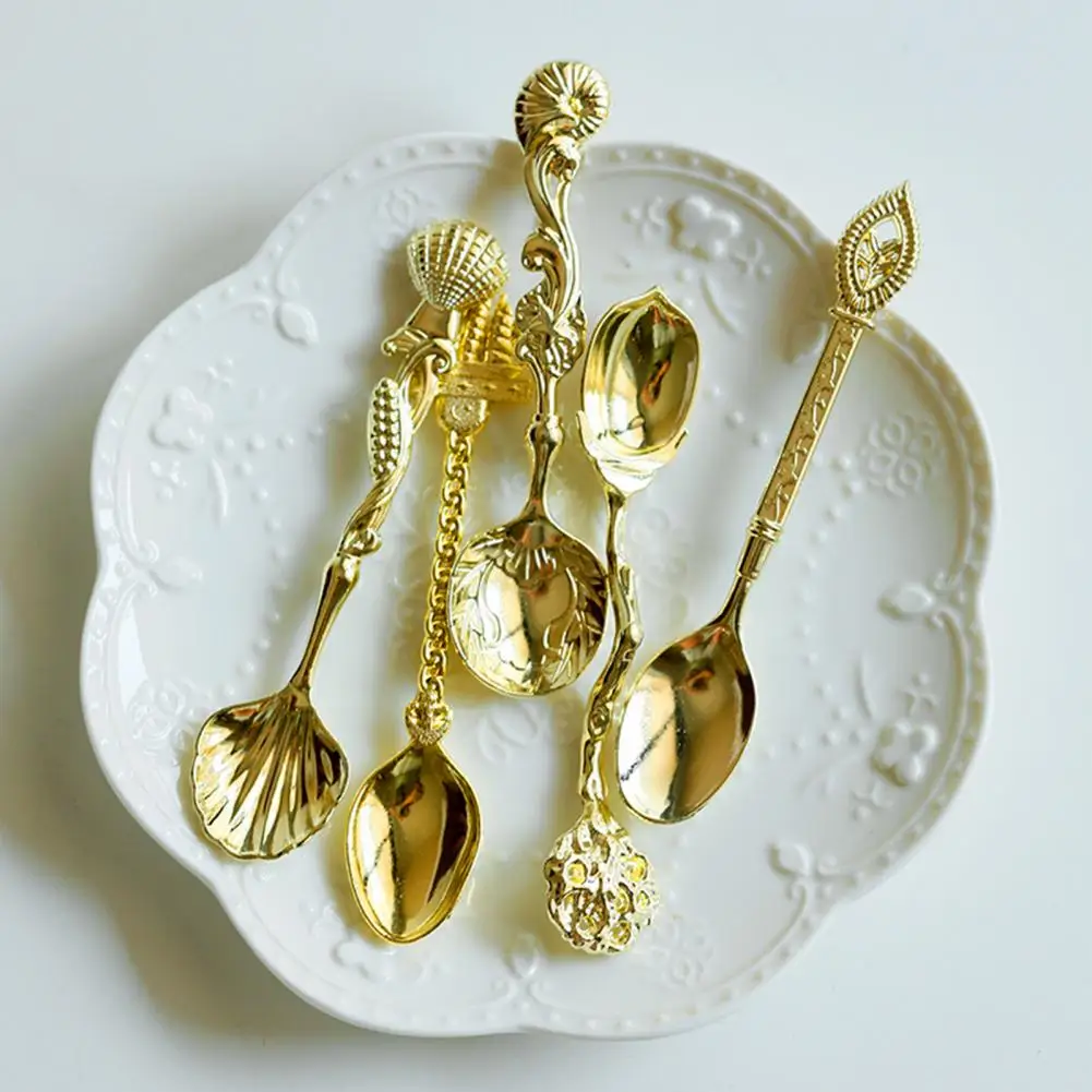 

5 шт., кофейная ложка в стиле ретро