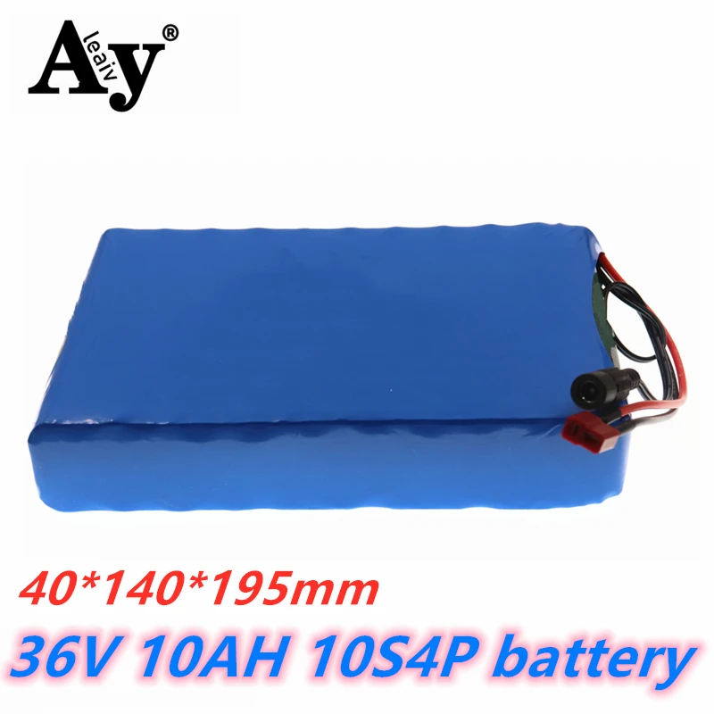 

New 36V Battery 10S4P 10Ah 42V 18650 lithium ion battery pack For ebike electric car bicycle motor scooter with 20A BMS 500W