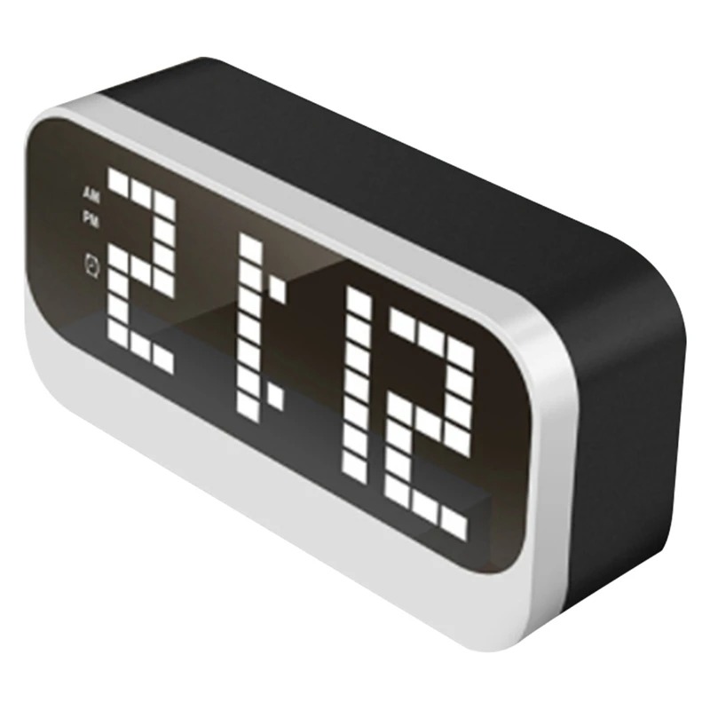 

LED Digital Smart Desk Alarm Clock Watch Table Electronic Desktop Clocks With Large Digital Temperature Calendar Display