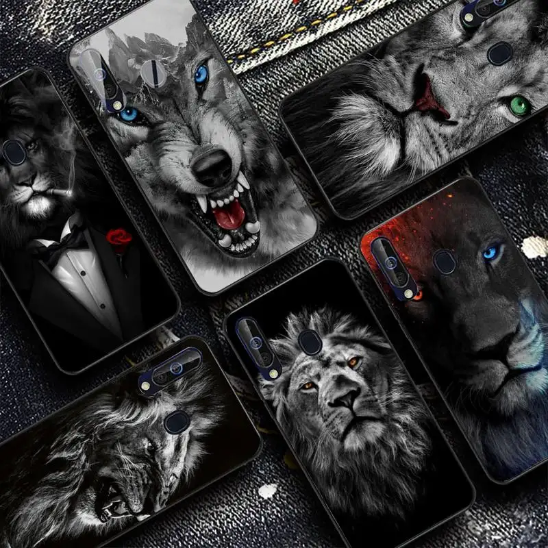 

Wolf Lion Animal Phone Case for Samsung A51 01 50 71 21S 70 31 40 30 10 20 S E 11 91 A7 A8 2018