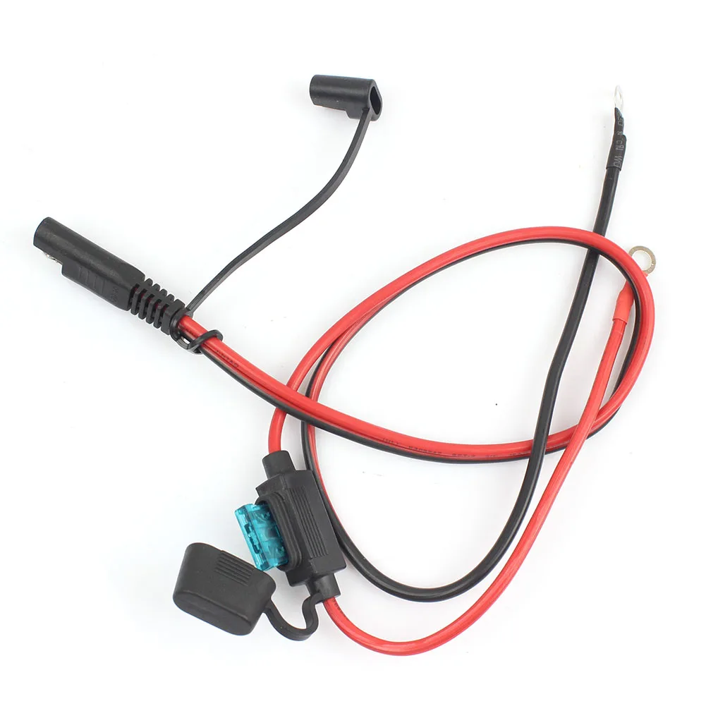 

2pcs Motorcycle Waterproof SAE Cable Adaptor Charger 10A Fast Charging For Phone GPS Tablets Motorbike Accessories