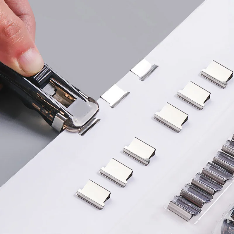 

Машинка для стрижки бумаги и Бриллиантовая многоразовая мини-переплетная Скоба без отверстий для макс. 40 страниц индекс файла для работы оф...