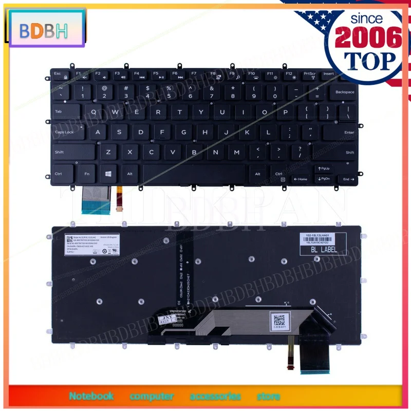 Фото Клавиатура стандарта США для Dell Inspiron 5368 5378 5568 5578 7368 7460 7560 7570 0H4XRJ №1