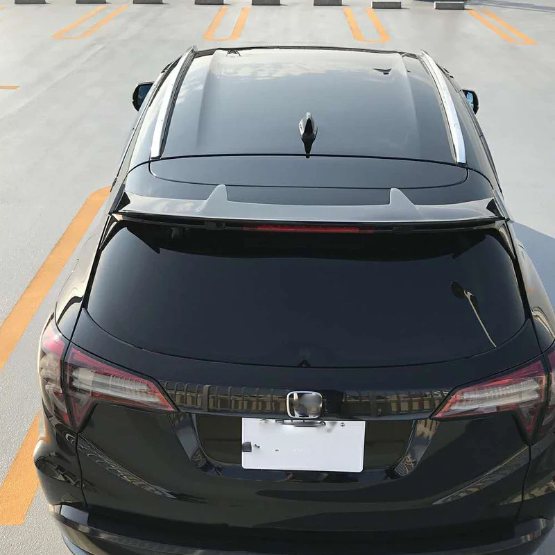 

For Honda Vezel HRV 2015 2016 2017 FRP Material Unpainted Color Rear Spoiler Wing Trunk Lid Cover Car Styling