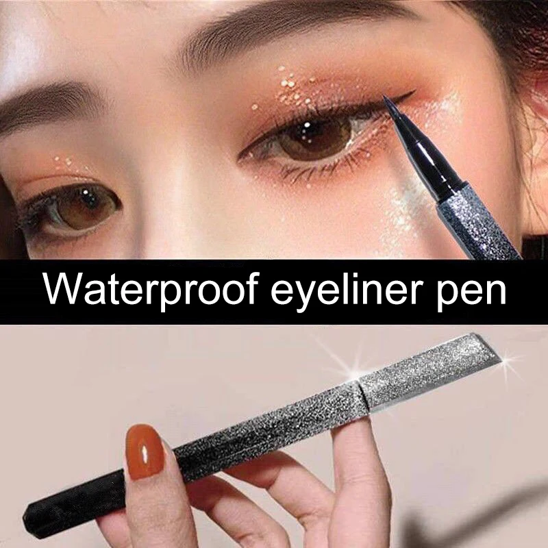

2023 New Waterproof Eyeliner Pens Sweatproof Liquid Eyeliner Quick Drying Cosmetics for Women Makeup Super Fine 2mm Brown Black