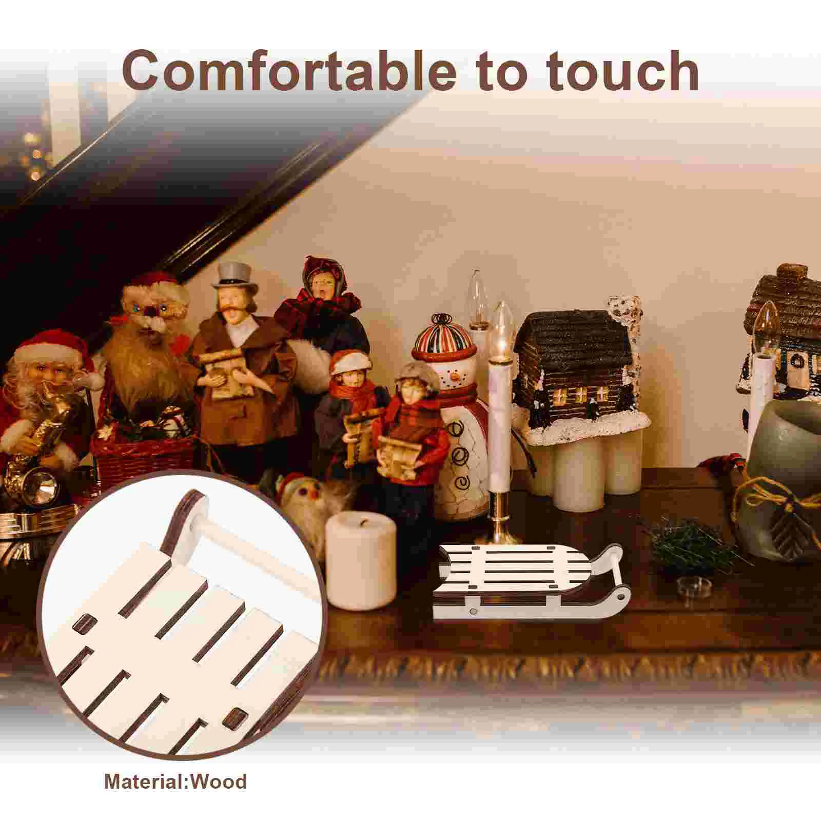 12 шт. рождественские сани украшения рождественский декор мини-украшения уличные