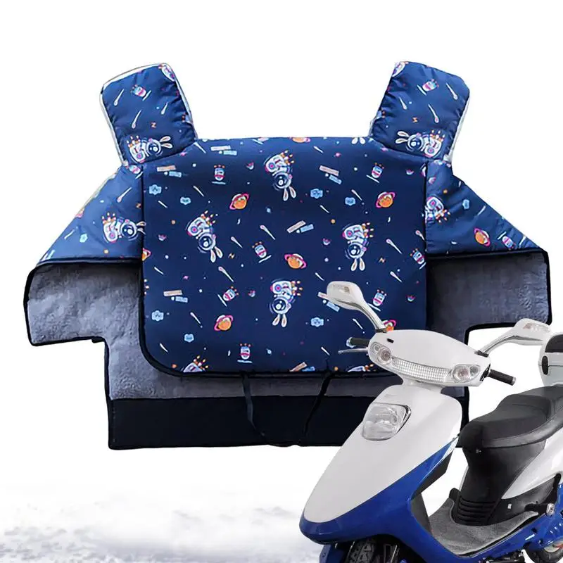 

Мотоциклетное зимнее ветрозащитное одеяло для лобового стекла, ПВХ брезент, утолщенное покрытие для ног скутера, передник для ног, одеяло для большинства погодных условий
