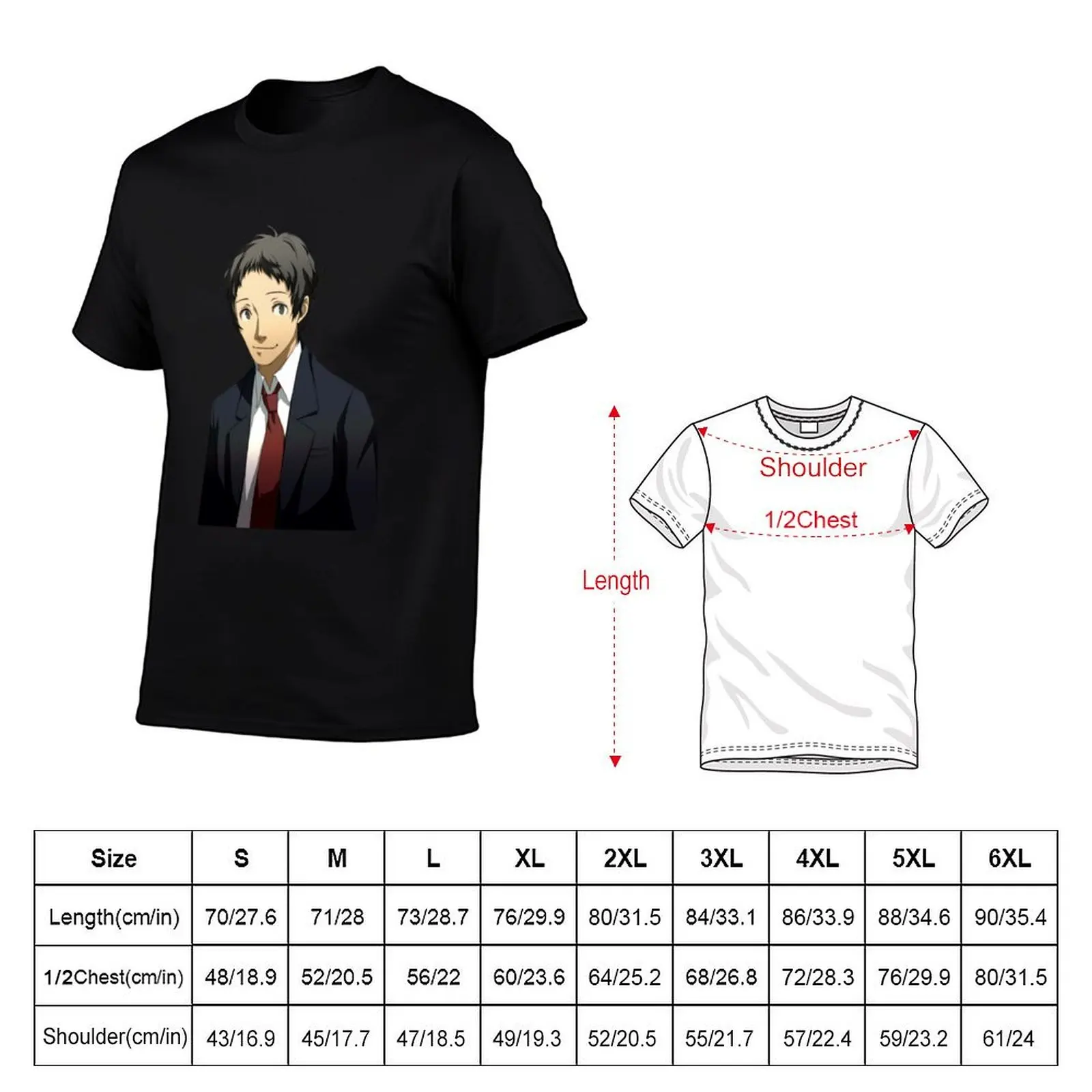 Футболка Adachi Tohru, прочная рабочая футболка (art.: 3920dbe7010ba) - 3920dbe7010ba