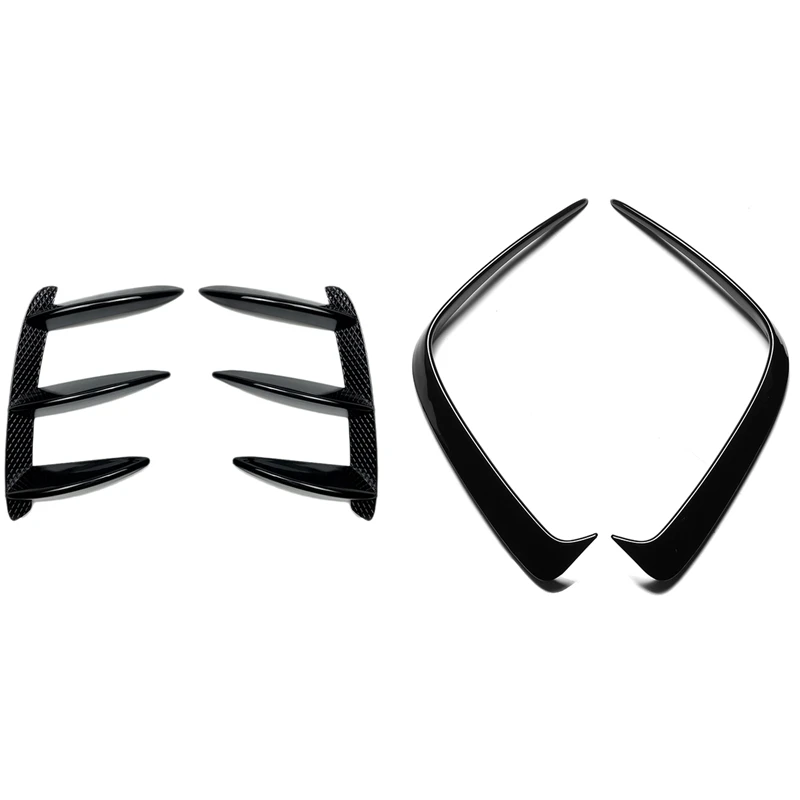 

Ветровой нож для задней панели, модифицированные декоративные внешние автомобильные наклейки с черным автомобильным Задним бампером, спой...