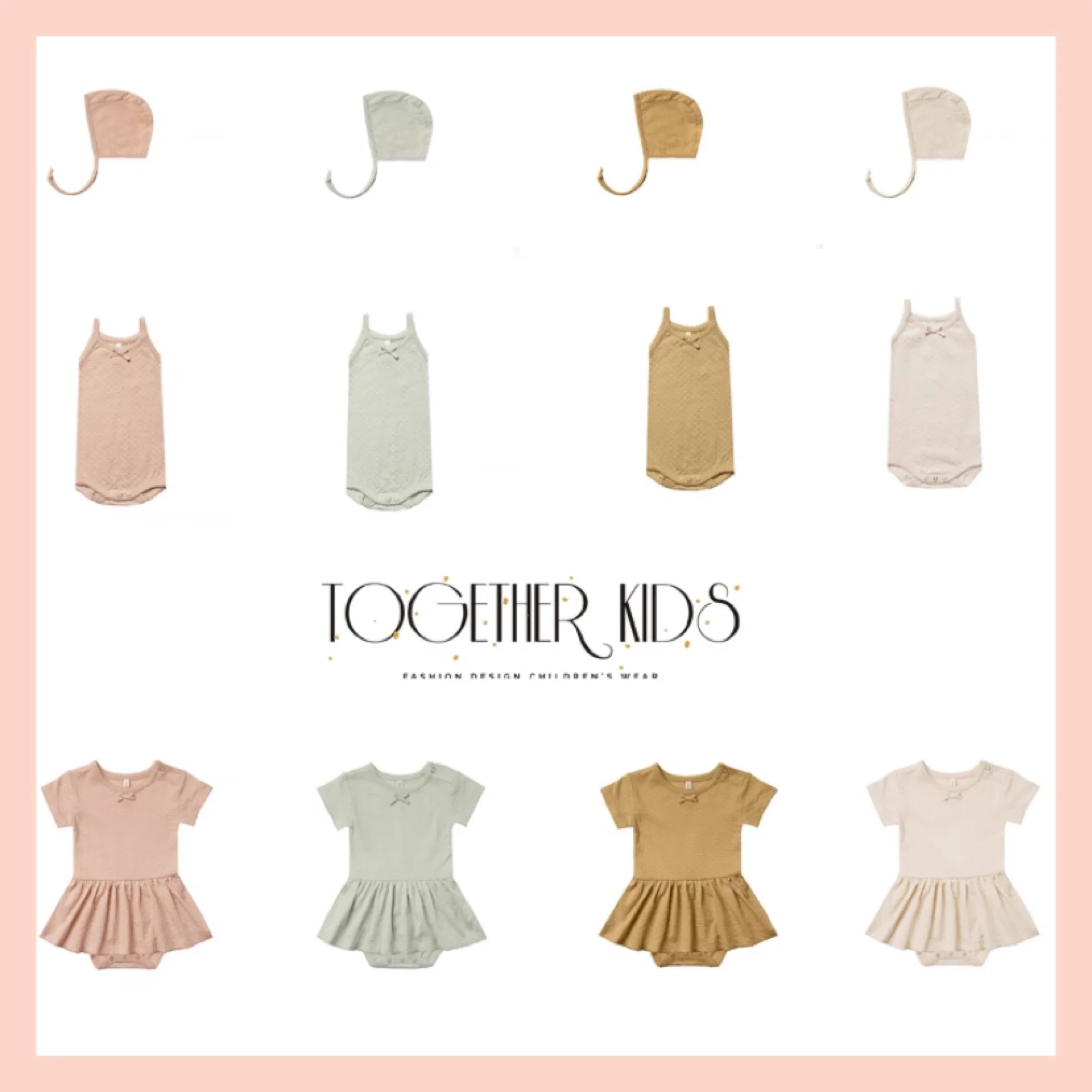 

Baby cotton romper Vest newborn Jacquard Hollow out skirt Hat and romper