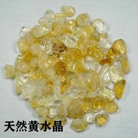 100g natural citrine crushed stone fish tank landscaping crystal stone flower pot garden decoration paving stone