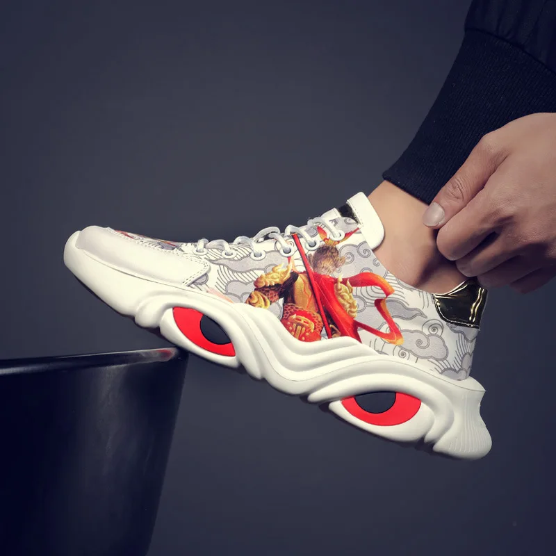 

Chinese Style Spring and Autumn National Tide Men's Shoes New Summer Breathable Fashion Sports Casual Shoes Dad Shoes Men