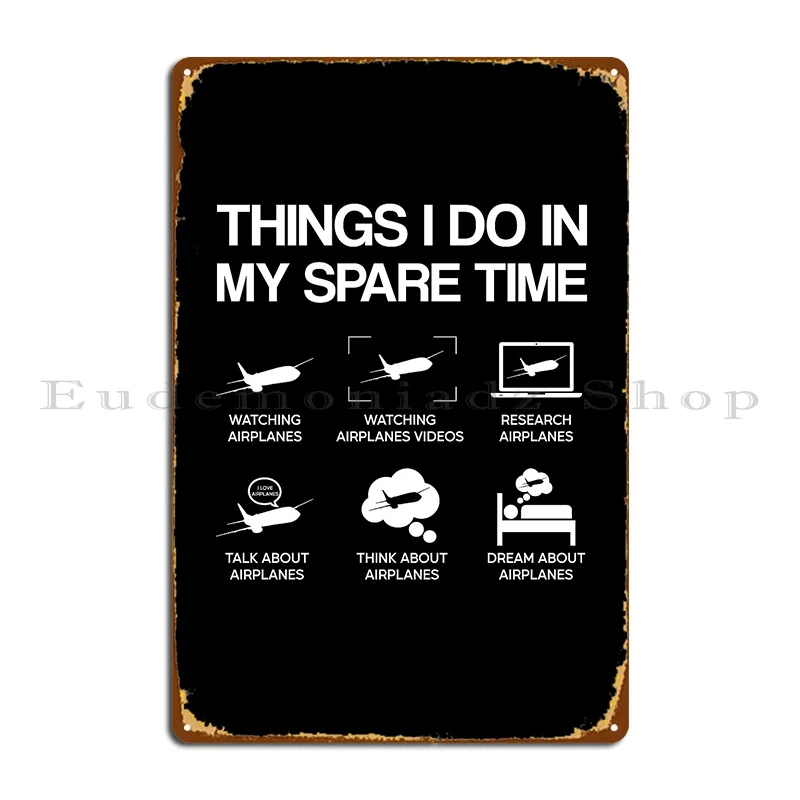 Вещи я делаю в моем запасном времени самолет авиация забавный пилотный подарок