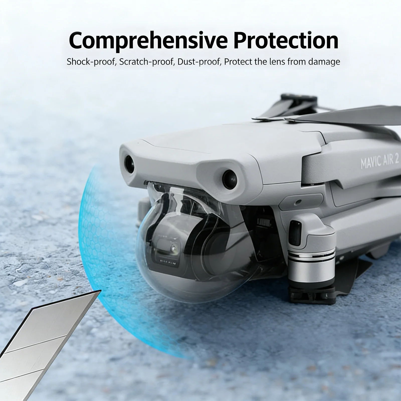 Фото Защитная крышка для объектива DJI Mavic Air 2, защитный чехол для камеры дрона, пылезащитный чехол для объектива, аксессуары №5