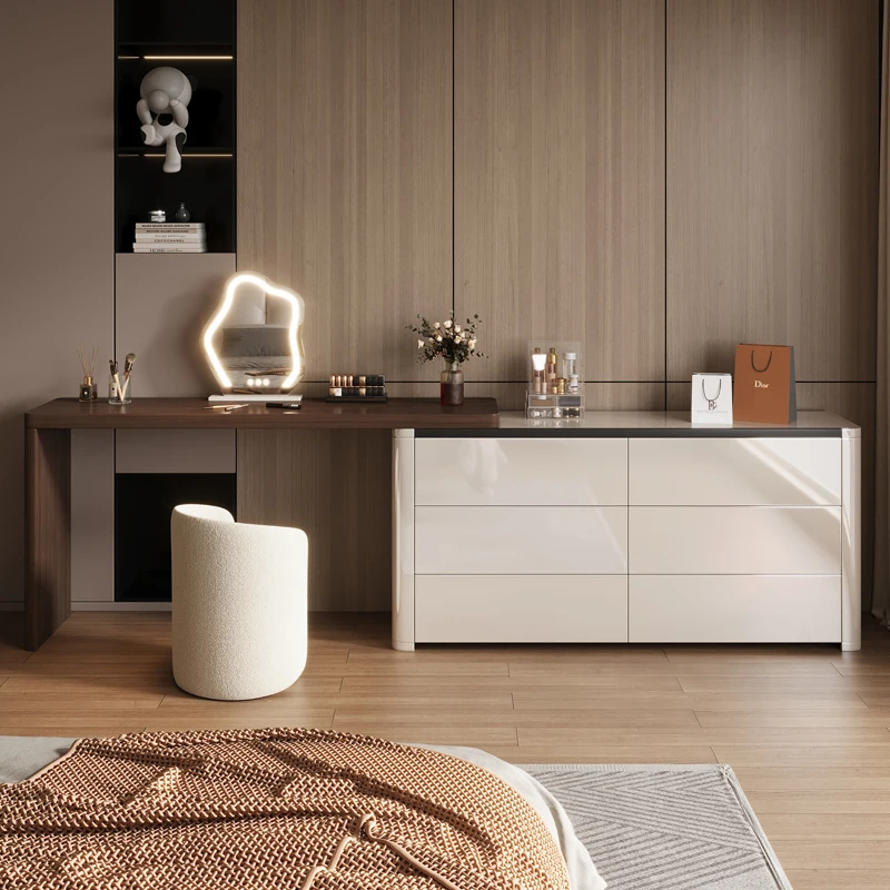 Современный женский туалетный столик волнистый дешевый стол кофейный