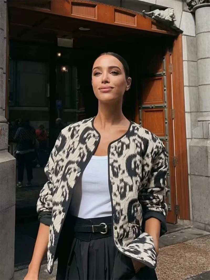 Винтажная трендовая короткая куртка