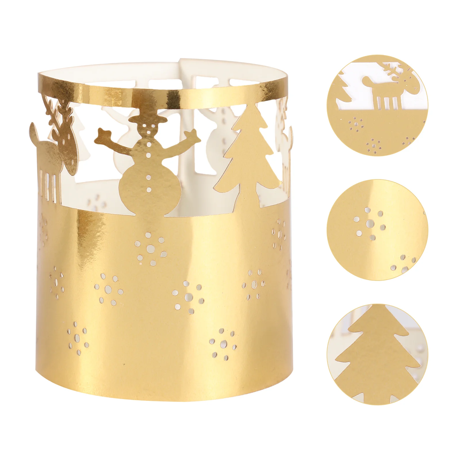 

Lampshade Party Tea Light Paper Lamp Wraps Led Holder Xmaschristmas Table Decoration Flameless Enclosuresshade Decor Votive
