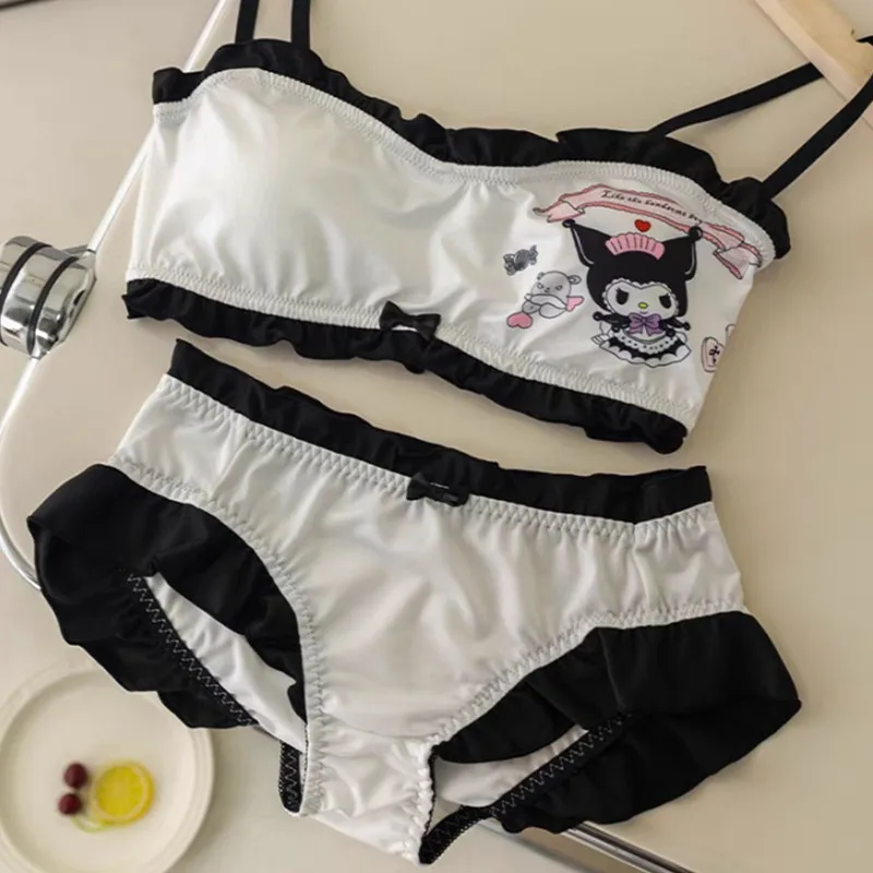 

Мультяшное Sanrios Cinnamoroll нижнее белье Kawaii хлопок высокая эластичность вентилируемый Топ трусы для девушек интимный комплект праздничные подарки
