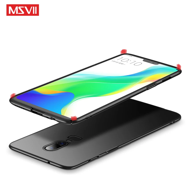 one plus 6 case cover msvii silm frosted coque for oneplus 6t 6 t case oneplus6 hard pc back cover for one plus 6 6t phone cases free global shipping