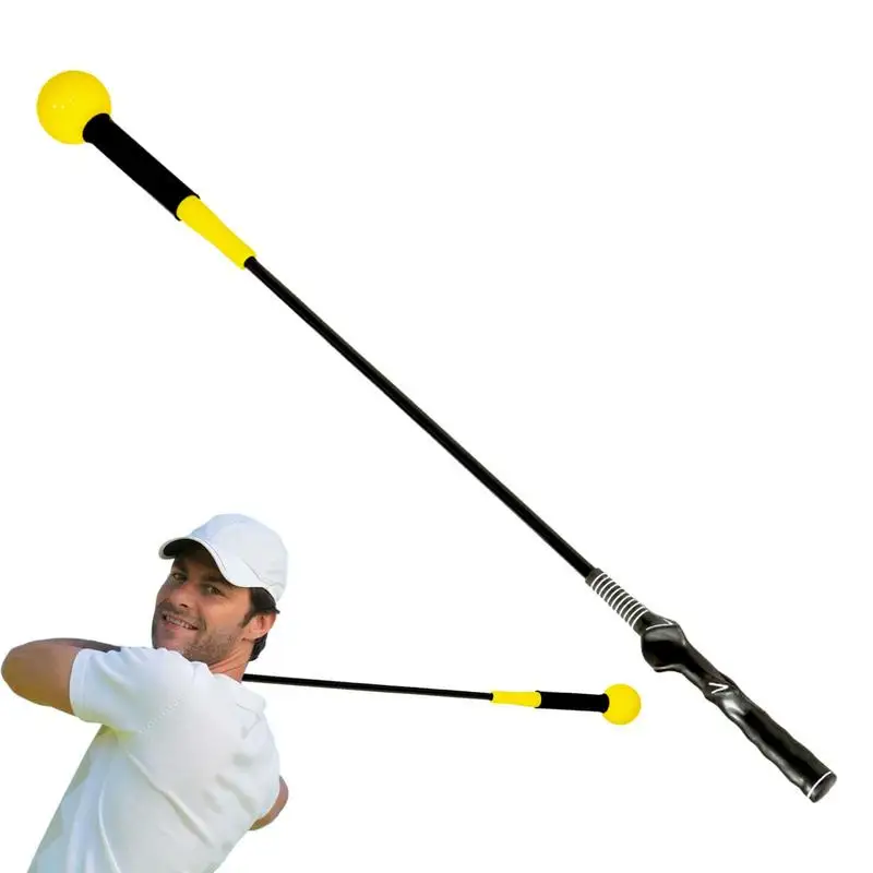 

Swing Trainer Golf Club Golf Trainer Swing Aid Alignment Rods Professional Golf Grip Training Aid Portable Elastic Swing