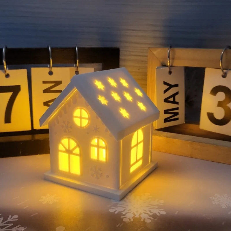 Набор рождественских домиков плагин в виде свечи силиконовая форма сделай сам