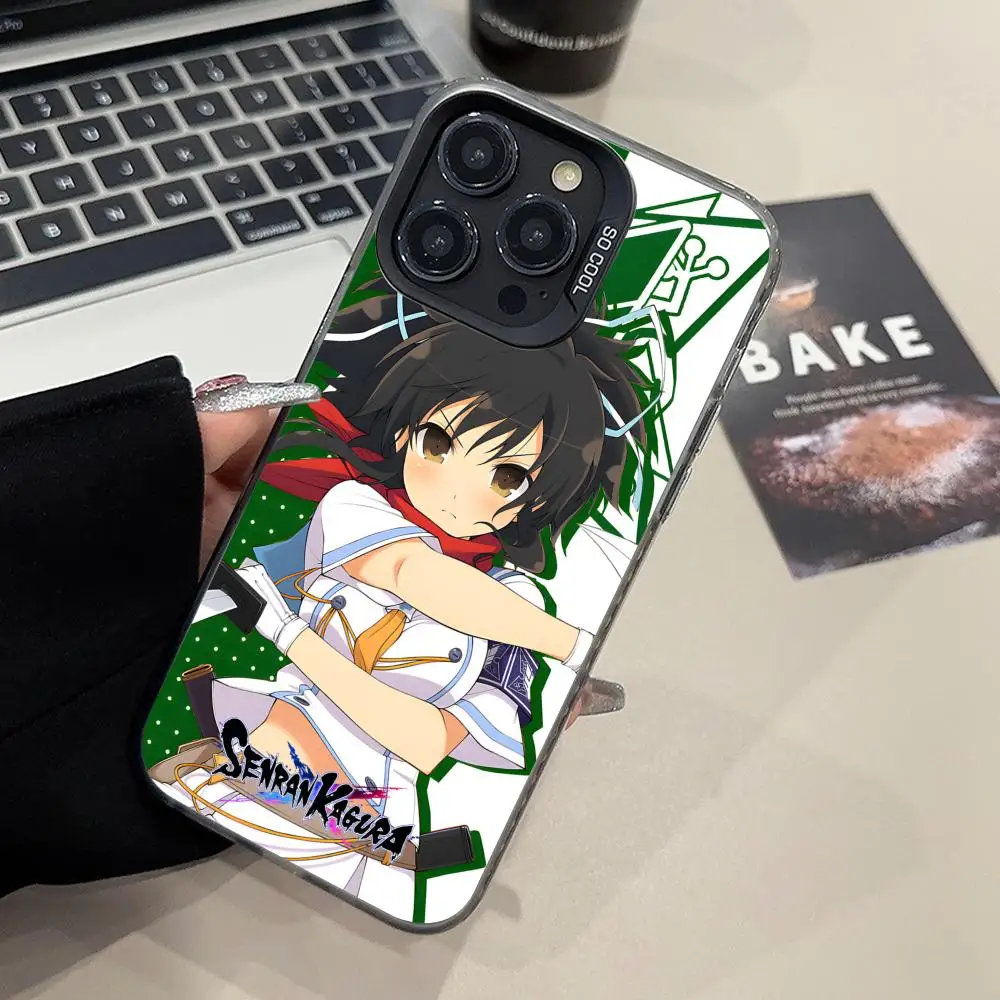 Чехол для телефона Senran Kagura Asuka iPhone 16 15 14 13 12 11 X XR XS 8 7 Pro Max Plus серебристый цвет чехол