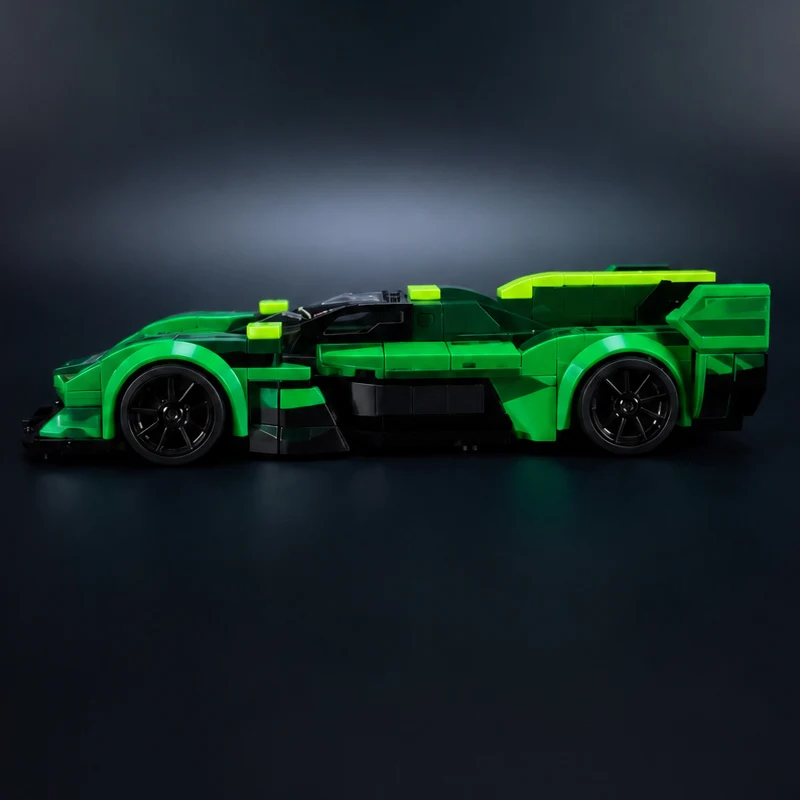Фото Модель гоночного автомобиля Speed Racing Car MOC, конструктор из строительных блоков AMR WEC IMSA Le Mans, модульная технология, детские праздничные подарки, набор для сборки игрушек №3