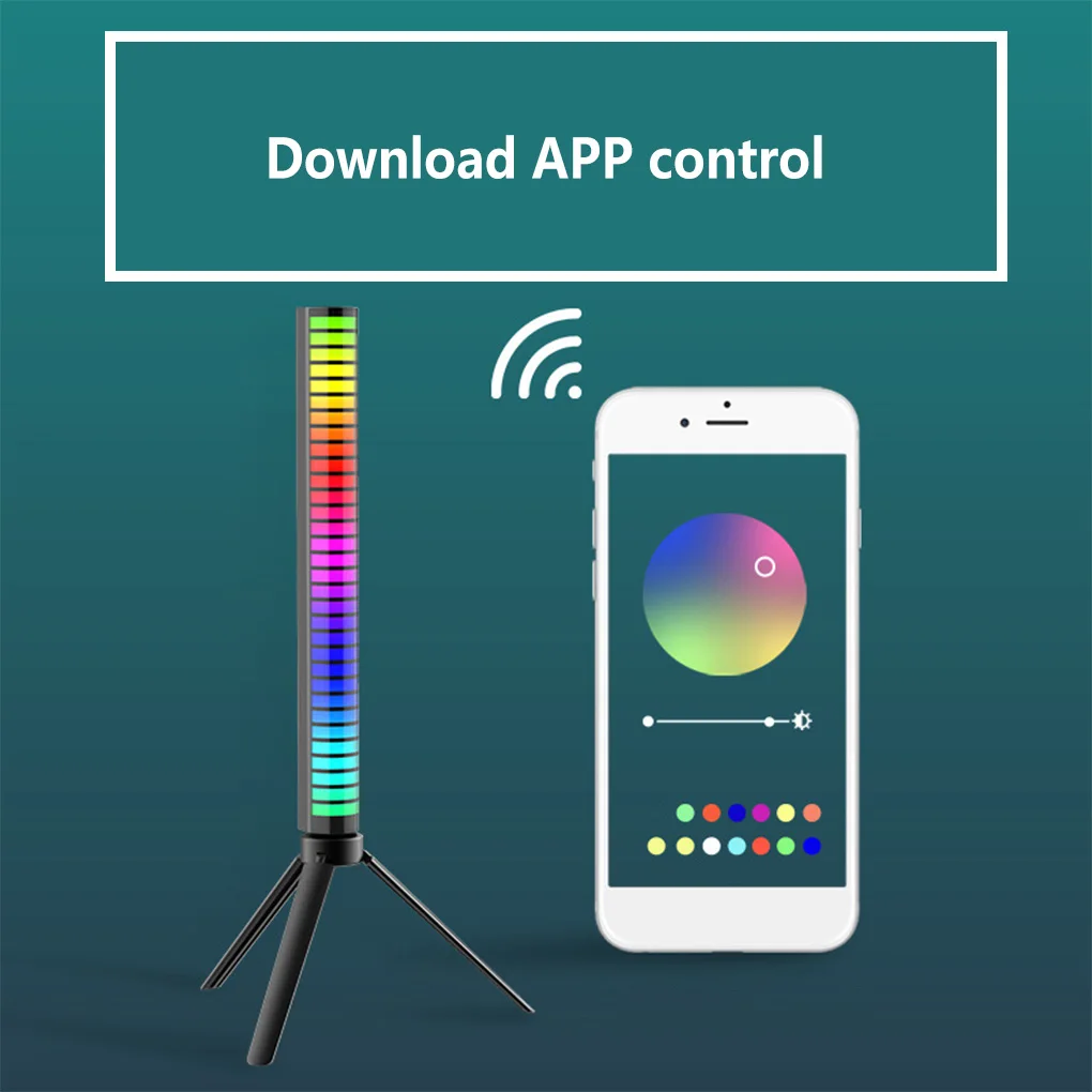 

Настольная лампа RGB с голосовым управлением, 32 светодиода, белая