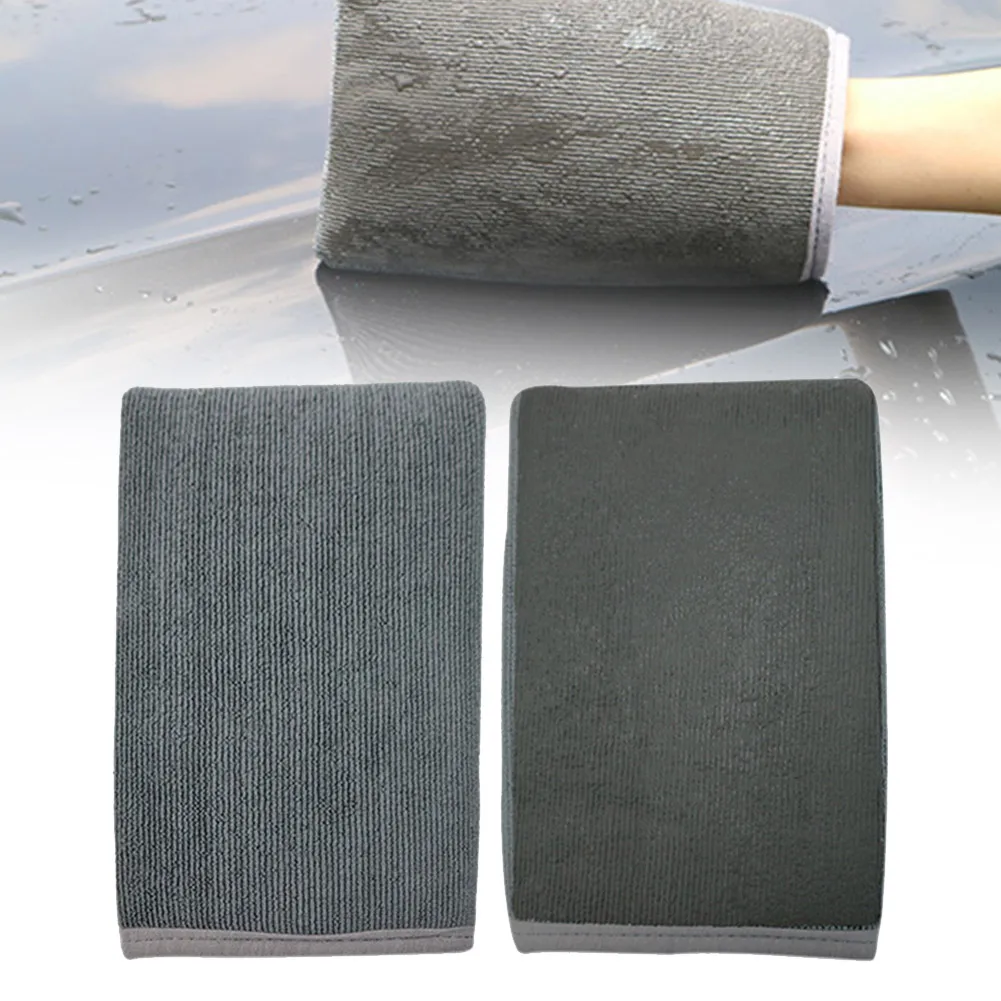 

Clay Cloth Car Wash Glove Auto Care Cleaning Towel Microfiber Sponge Grey Reusable Washing Glove 21*15cm