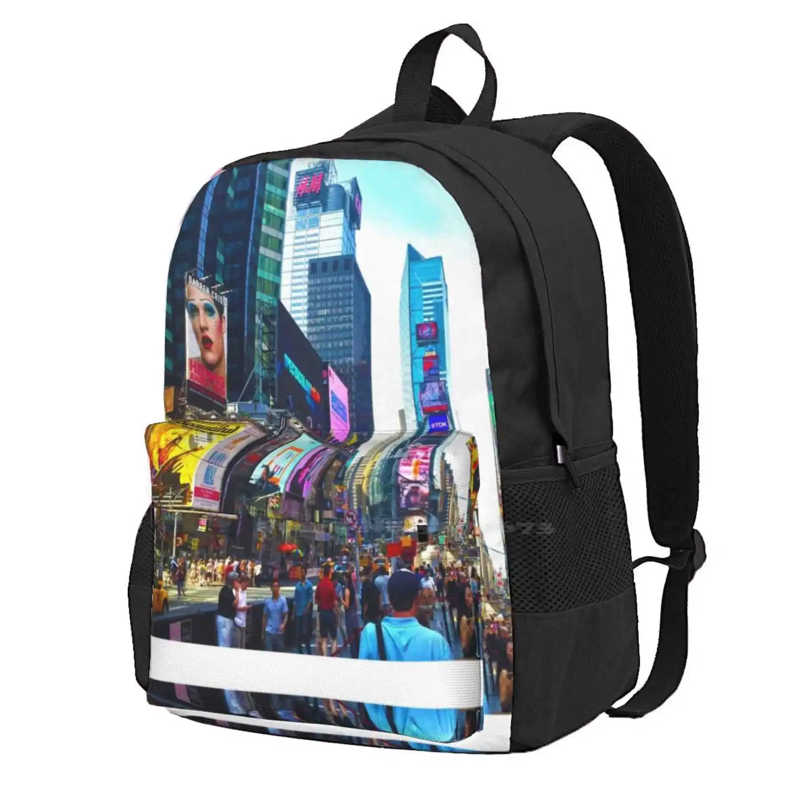 For School Teenagers Girls Travel Bags Nyc New York City Manhattan Big Times Square Hedwig And The