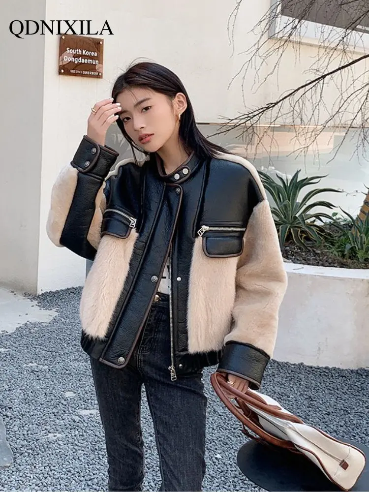 Woman Coats 2023 Winter Fur Coat  Pre-sale New Outerwear Fashion Fur Jacket Tops Wool Sheepskin Coat for Women Faux Fur Coat