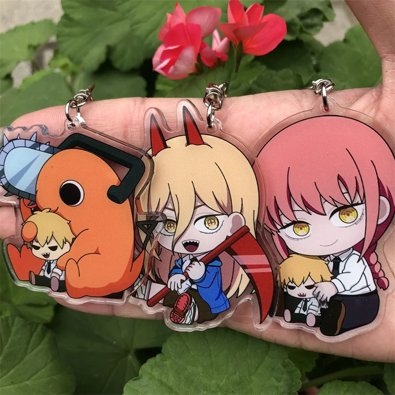 

Chainsaw Man Keychain Cosplay Anime Accessories Denji Hayakawa Aki Key Chain Pendant Cartoon Badge