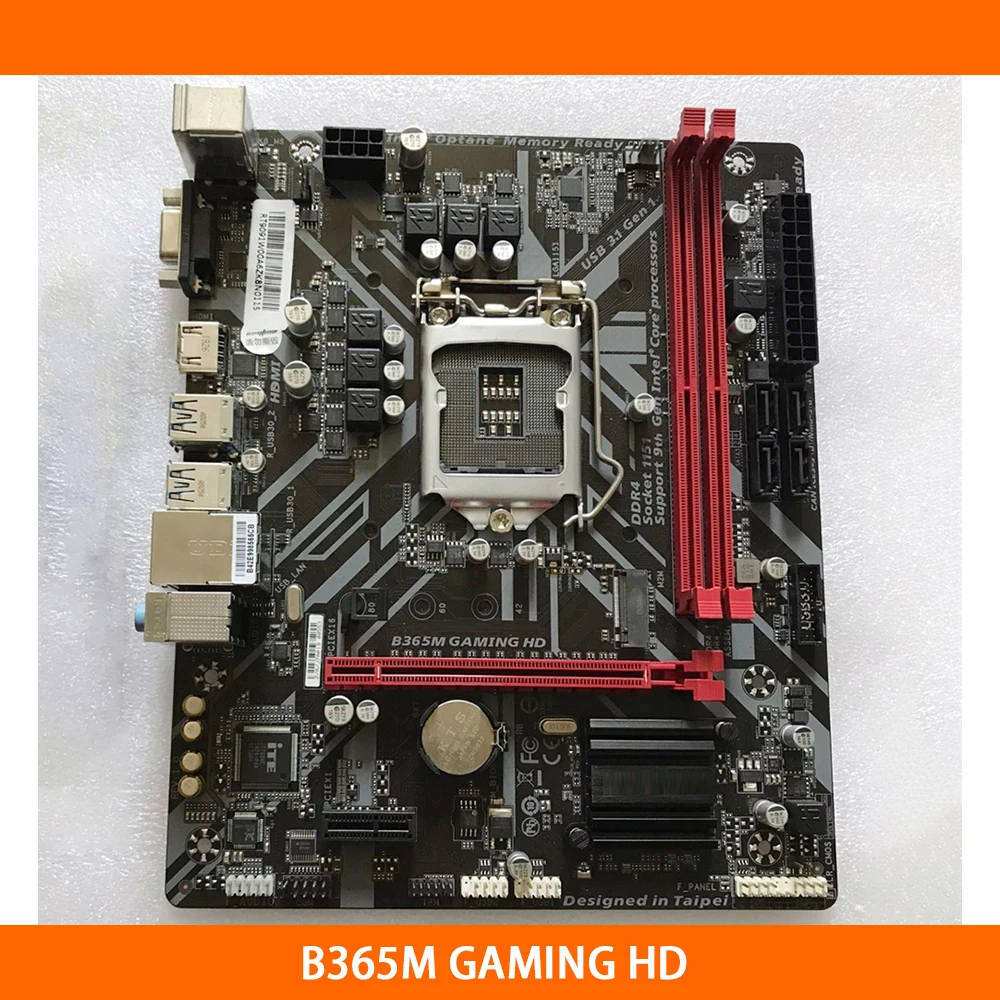 

B365 для Gigabyte B365M GAMING HD LGA1151 2 * DDR4 Слоты DIMM 32 Гб 4 * SATA 3.0 портов Micro ATX материнская плата для настольного компьютера высокого качества