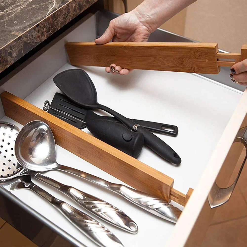 Бамбуковые перегородки для ящиков регулятор хранения спальни кухни удлиненный