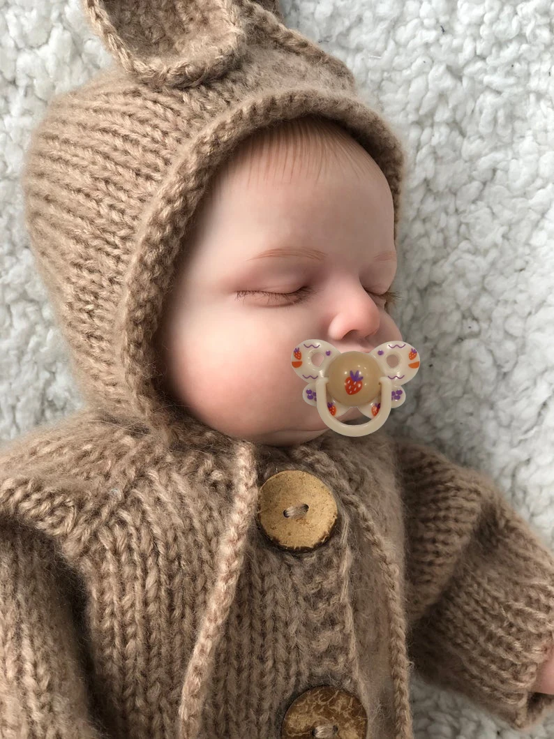 Кукла новорожденная силиконовая 49 см