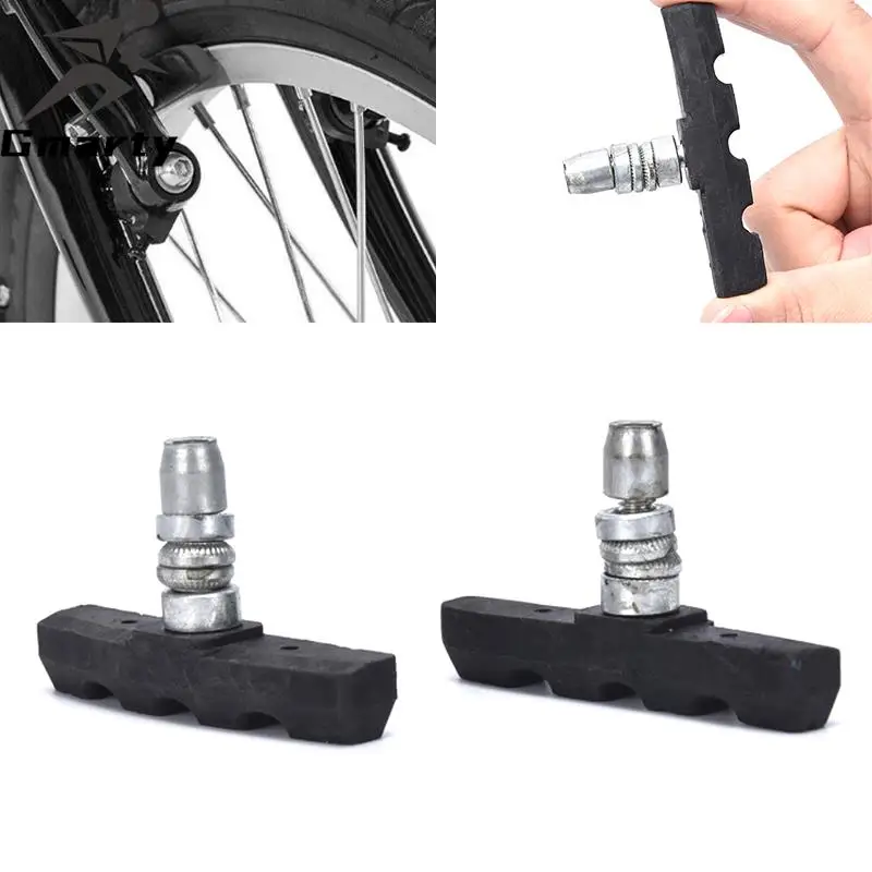 1 Pair Bicycle Break Shoes Brake Pads Holder Rubber Mountain Bike Bicycling New