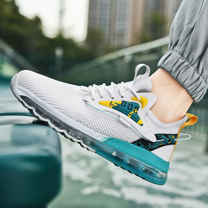 

men Sneakers Male casual Mens Shoes Full Palm air Cushion sports Breathable Shoes loafers Non-Slip Walking Footwear running Shoe