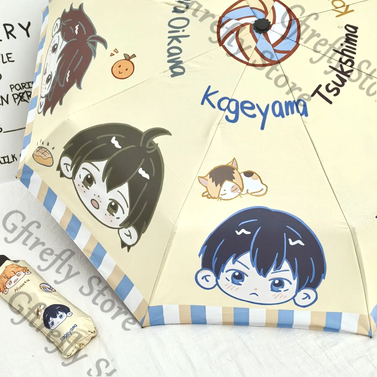 Хайкю!! Добровольно Bumbershoot Shoyo Hinata портативный зонтик для коллег великолепный