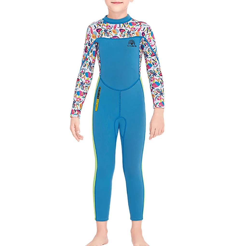 

Boys and Girls Kids Wetsuits Sunprotection Diving Suit Long Sleeved Pants Keep Warming Swimsuit in Bags Package