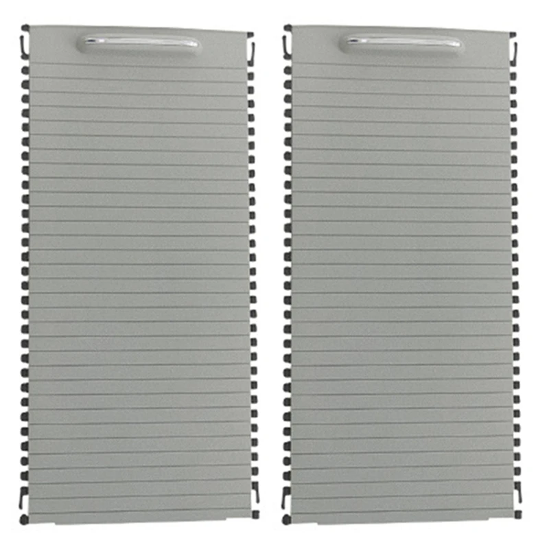 

2X Car Inner Indoor Centre Console Roller Blind Cover For -Mercedes C/E-Calss W204 S204 W212 S212 A20468076079051 Grey