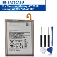 replacement battery eb ba750abu for samsung galaxy 2018 version a7 sm a730x a730x sm a750f a10 phone battery 3300mah