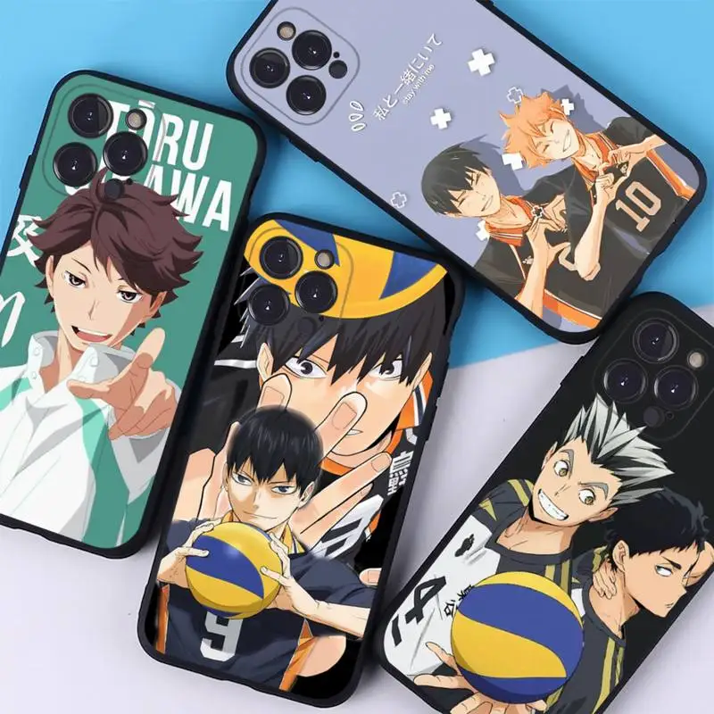 

Anime Haikyuu Volleyball Phone Case For iPhone 6 7 8 Plus 11 12 13 14 Pro SE 2020 MAX Mini X XS XR Back Funda Cover